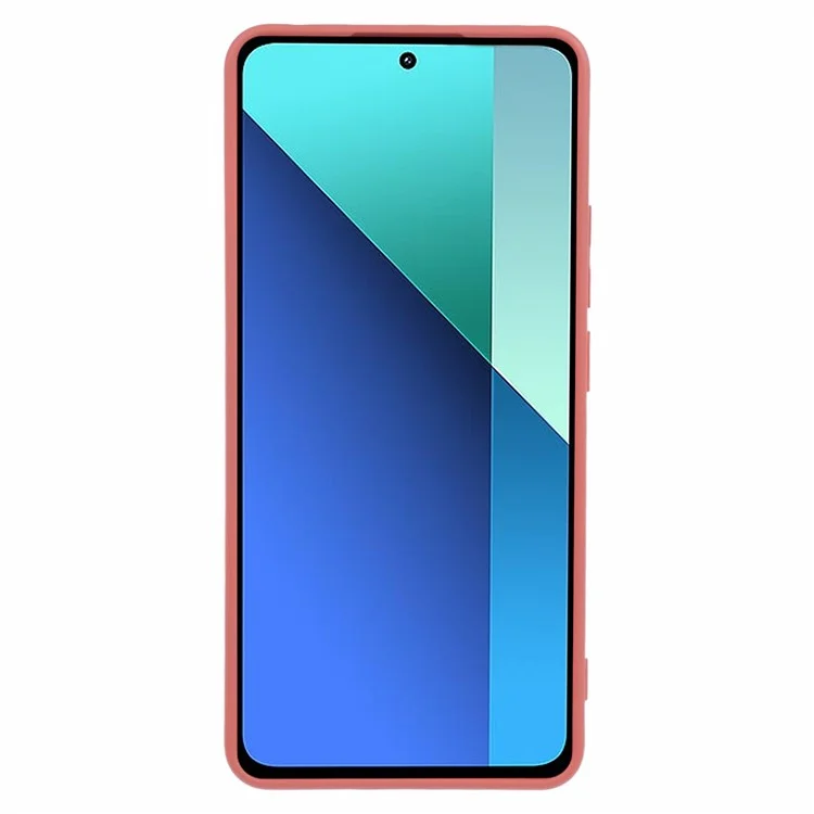 Для Xiaomi Redmi Note 13 4G Чехол Мягкий TPU Подкладка из Волокна Чехол для Телефона (Точный Вырез для Объектива) - Боярышник Красный