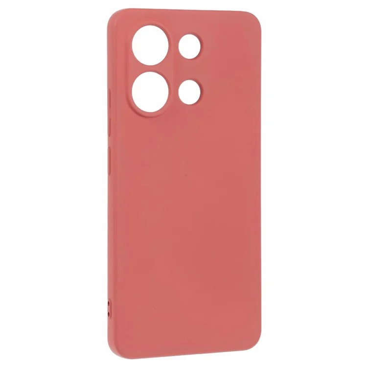 Для Xiaomi Redmi Note 13 4G Чехол Мягкий TPU Подкладка из Волокна Чехол для Телефона (Точный Вырез для Объектива) - Боярышник Красный