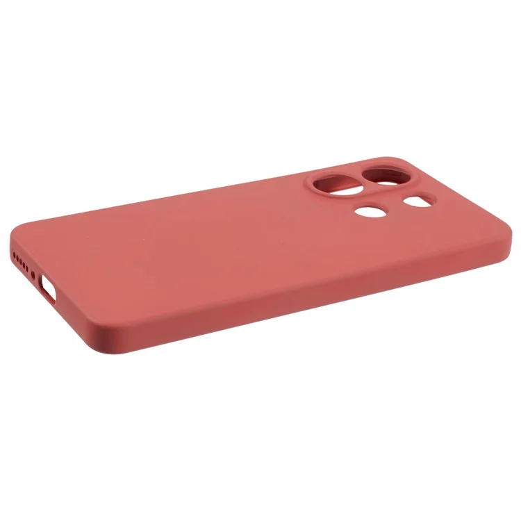 Для Xiaomi Redmi Note 13 4G Чехол Мягкий TPU Подкладка из Волокна Чехол для Телефона (Точный Вырез для Объектива) - Боярышник Красный