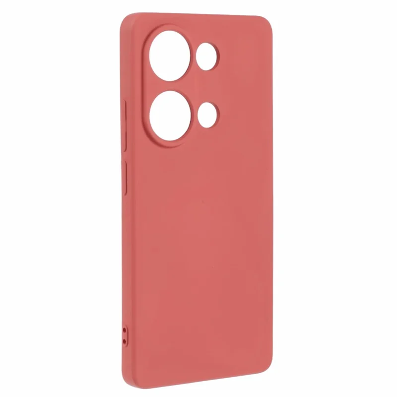 For Xiaomi Redmi Note 13 Pro 4G / Poco M6 Pro 4G Case Rubberized TPU Fiber Lining Cell Phone Cover (Precise Lens Cutout) - Hawthorn Red