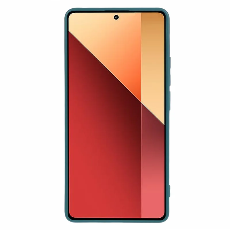 For Xiaomi Redmi Note 13 Pro 4G / Poco M6 Pro 4G Case Rubberized TPU Fiber Lining Cell Phone Cover (Precise Lens Cutout) - Army Green