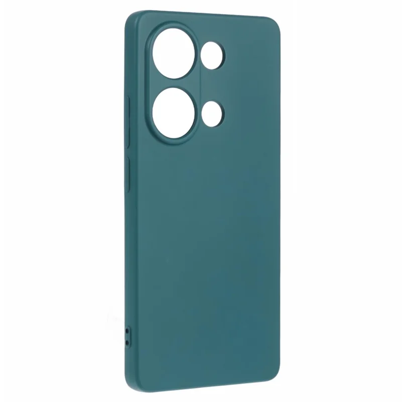 For Xiaomi Redmi Note 13 Pro 4G / Poco M6 Pro 4G Case Rubberized TPU Fiber Lining Cell Phone Cover (Precise Lens Cutout) - Army Green