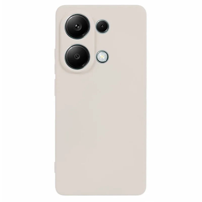Pour Xiaomi Redmi Note 13 Pro 4G / Poco M6 Pro 4G Coque Caoutchoutée en fibre TPU - Blanc