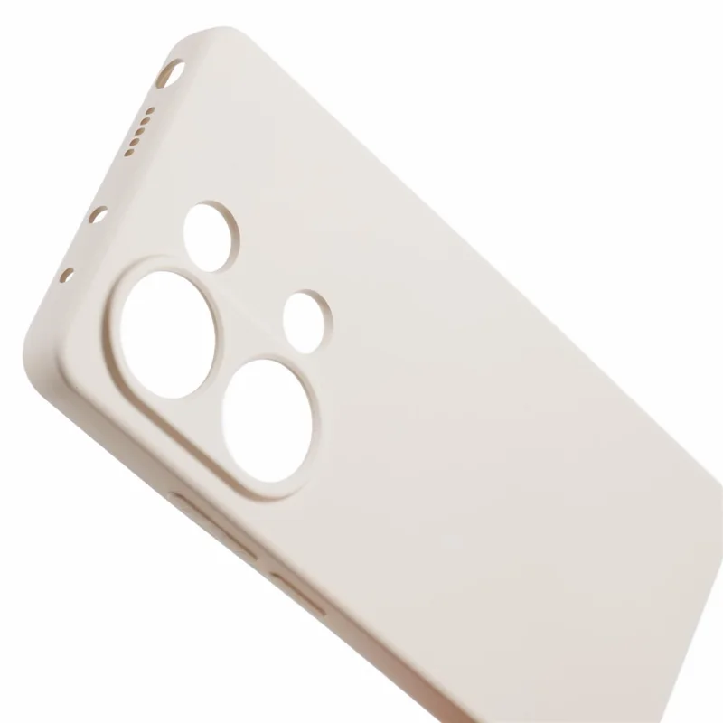 Pour Xiaomi Redmi Note 13 Pro 4G / Poco M6 Pro 4G Coque Caoutchoutée en fibre TPU - Blanc