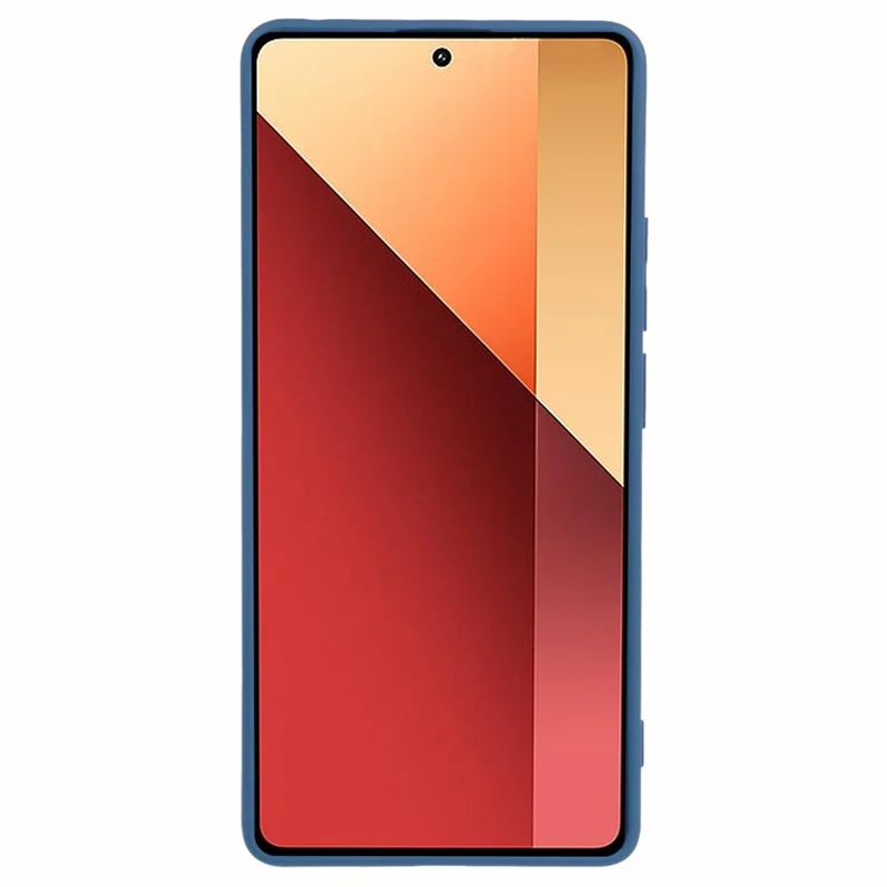 Para Xiaomi Redmi Note 13 Pro 4G / Poco M6 Pro 4G Funda de Teléfono Celular de Fibra de TPU Recubierta de Goma (Recorte Preciso de la Lente) - Zafiro