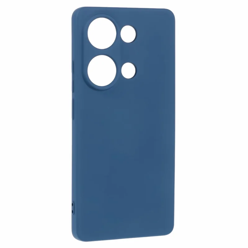 Para Xiaomi Redmi Note 13 Pro 4G / Poco M6 Pro 4G Funda de Teléfono Celular de Fibra de TPU Recubierta de Goma (Recorte Preciso de la Lente) - Zafiro