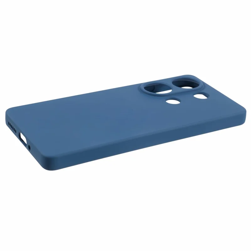 Para Xiaomi Redmi Note 13 Pro 4G / Poco M6 Pro 4G Funda de Teléfono Celular de Fibra de TPU Recubierta de Goma (Recorte Preciso de la Lente) - Zafiro