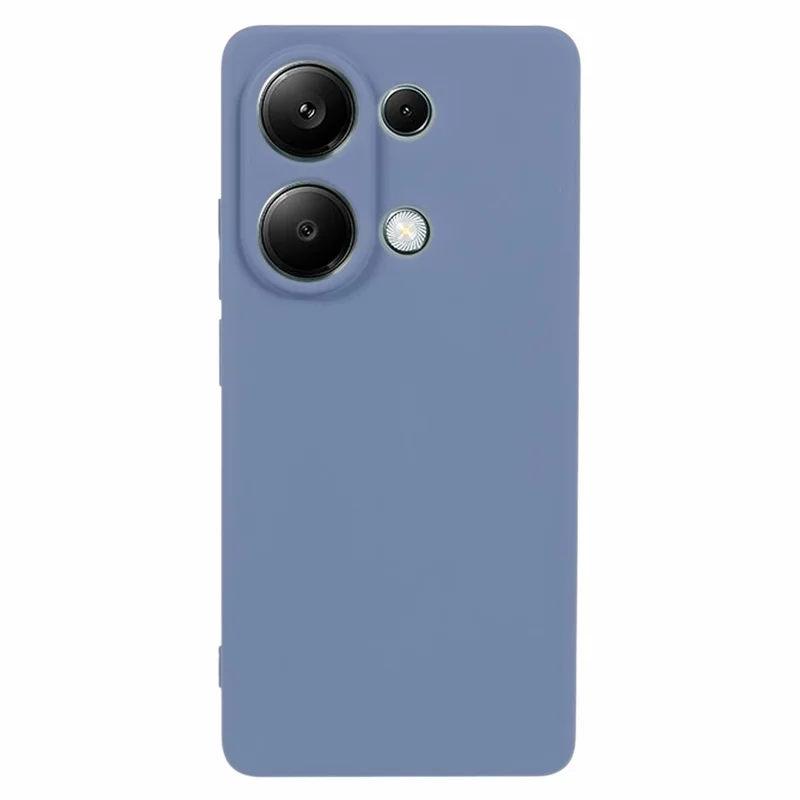 For Xiaomi Redmi Note 13 Pro 4G / Poco M6 Pro 4G Case Rubberized TPU Fiber Lining Cell Phone Cover (Precise Lens Cutout) -  Lavender Grey