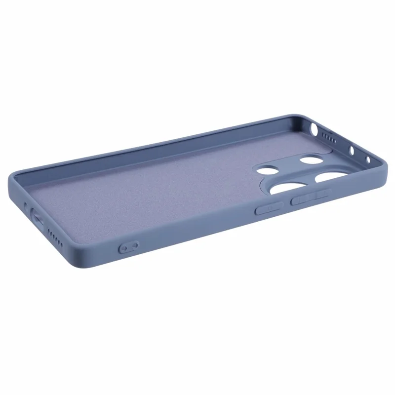 For Xiaomi Redmi Note 13 Pro 4G / Poco M6 Pro 4G Case Rubberized TPU Fiber Lining Cell Phone Cover (Precise Lens Cutout) -  Lavender Grey