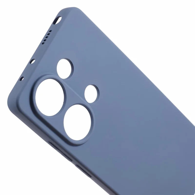 For Xiaomi Redmi Note 13 Pro 4G / Poco M6 Pro 4G Case Rubberized TPU Fiber Lining Cell Phone Cover (Precise Lens Cutout) -  Lavender Grey