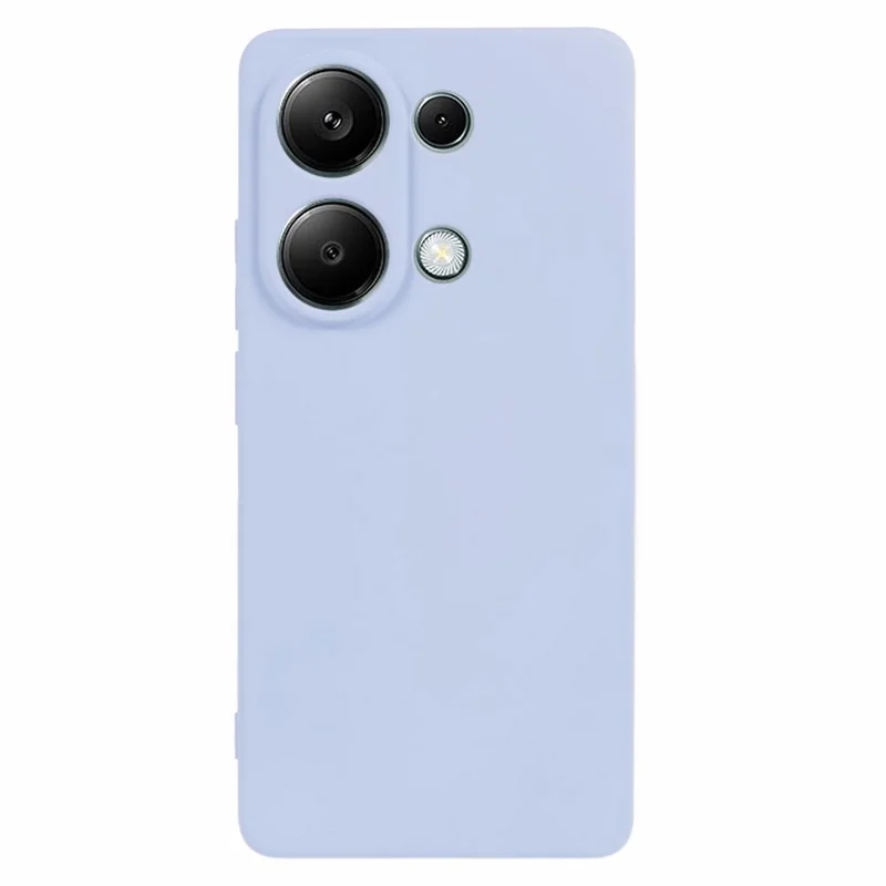 For Xiaomi Redmi Note 13 Pro 4G / Poco M6 Pro 4G Case Rubberized TPU Fiber Lining Cell Phone Cover (Precise Lens Cutout) - Light Purple