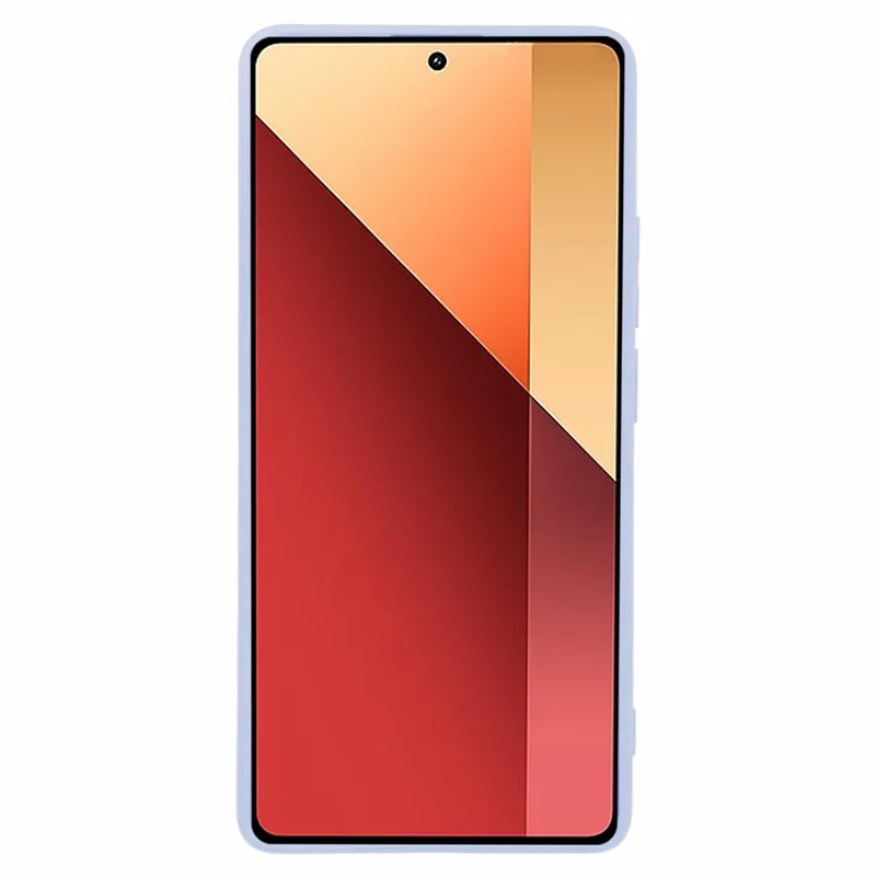 For Xiaomi Redmi Note 13 Pro 4G / Poco M6 Pro 4G Case Rubberized TPU Fiber Lining Cell Phone Cover (Precise Lens Cutout) - Light Purple