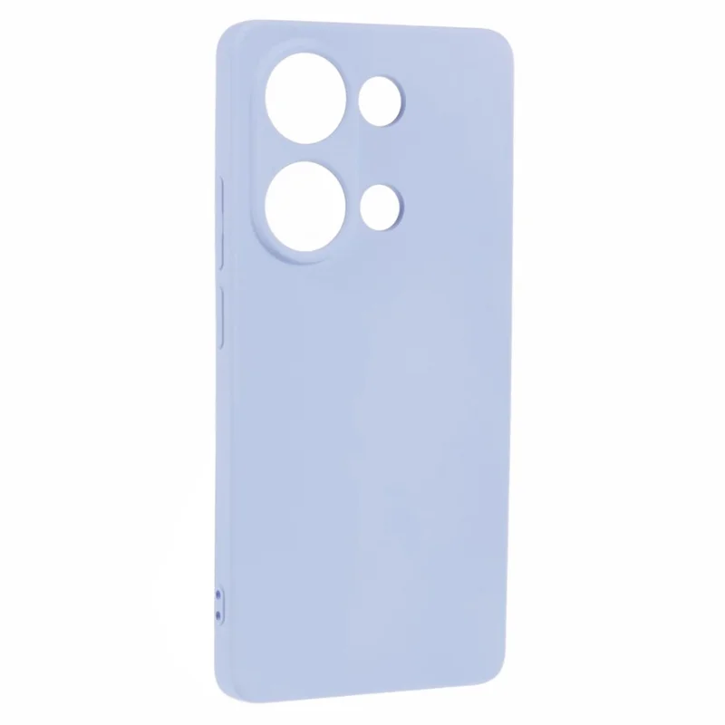 For Xiaomi Redmi Note 13 Pro 4G / Poco M6 Pro 4G Case Rubberized TPU Fiber Lining Cell Phone Cover (Precise Lens Cutout) - Light Purple
