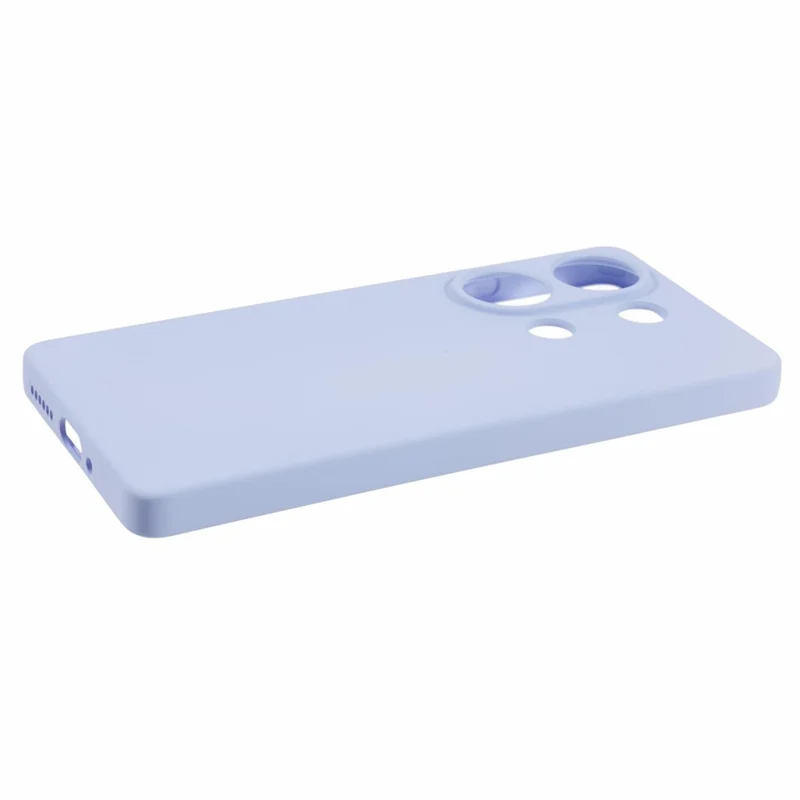 For Xiaomi Redmi Note 13 Pro 4G / Poco M6 Pro 4G Case Rubberized TPU Fiber Lining Cell Phone Cover (Precise Lens Cutout) - Light Purple
