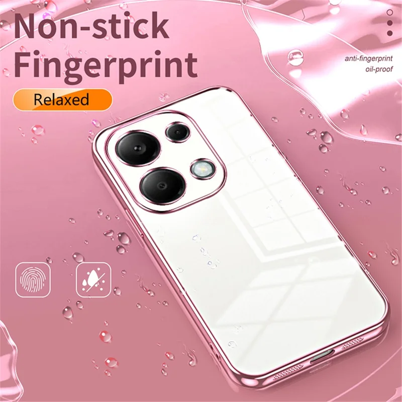 For Xiaomi Redmi Note 13 Pro 4G / Poco M6 Pro 4G Electroplating TPU Cover Cell Phone Case - Purple