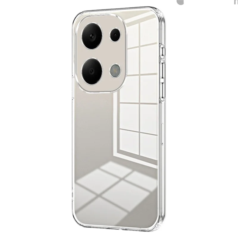 For Xiaomi Redmi Note 13 Pro 4G / Poco M6 Pro 4G Electroplating TPU Cover Cell Phone Case - Transparent