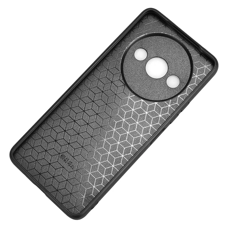 For Xiaomi Redmi A3 / Poco C61 4G Cell Phone Case Stitching Line Design Leather Coated TPU+PC Cover - Red
