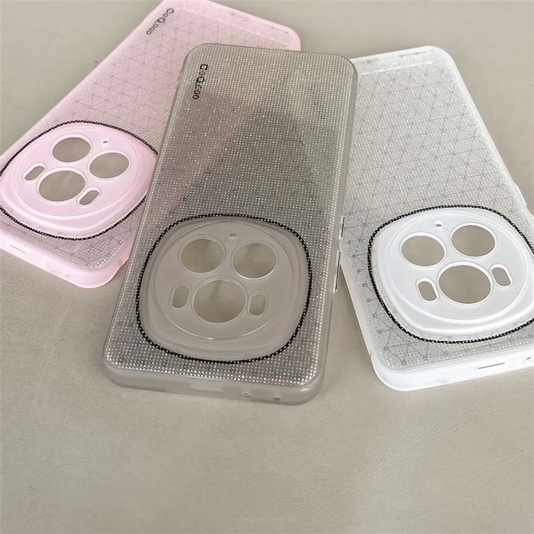 Q.COO For Honor Magic6 5G Custodia TPU Sparkling Mobile Phone Protective Cover - Bianco
