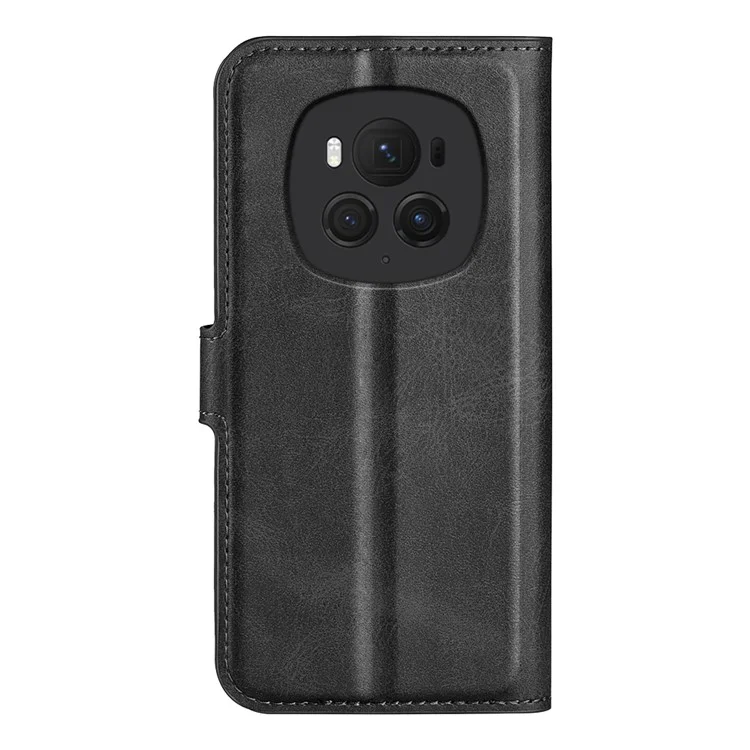 Чехол для Honor Magic6 Pro 5G Anti-Drop PU Leather Wallet Phone Cover - Черный