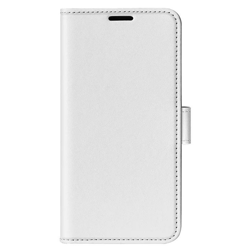 For Realme 12 4G / 12+ 5G Case Crazy Horse Texture PU Leather Wallet Flip Phone Cover - White
