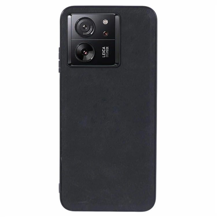 Für Xiaomi 13T / 13T Pro / Redmi K60 Ultra Hülle Retro-Stil Leder Slim Phone Cover - Schwarz