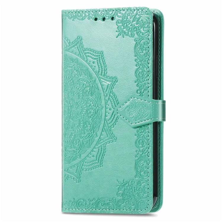 For Honor Magic6 Pro 5G Hülle PU-Leder Geprägt Kratzfest Wallet Phone Cover mit Ständer - Grün