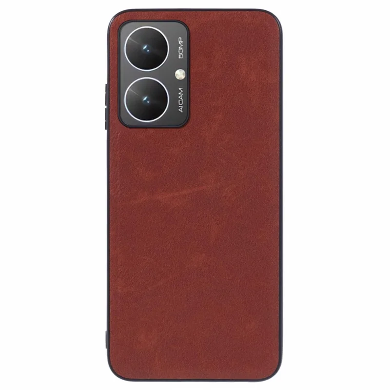 Pour le Xiaomi Redmi 13C 4G / Poco C65 4G Étui de Style Rétro en PU Résistant aux Chocs - Marron