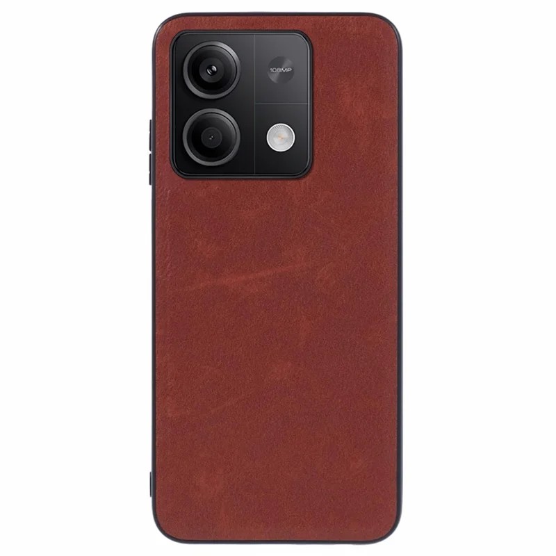 For Xiaomi Redmi Note 13 Pro 5G / Poco X6 5G Case Solid Color Anti-Drop Hybrid Phone Cover - Brown