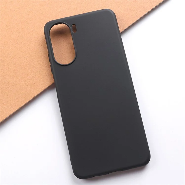 For ZTE Blade V50 Design 5G TPU Case Matte Anti-Scratch Phone Cover (Big Rear Lens Hole), Black