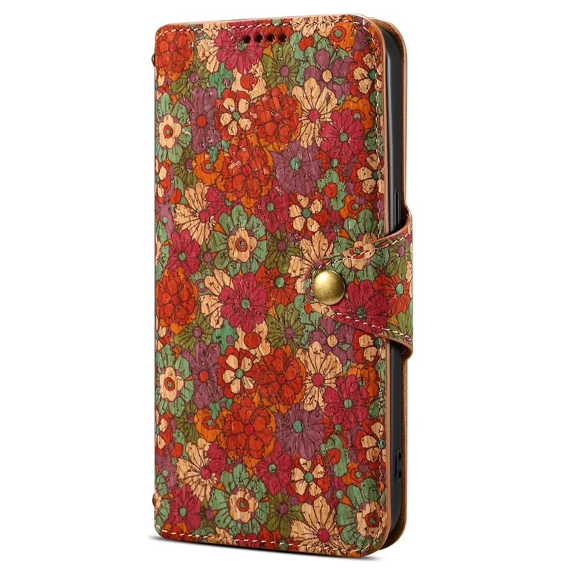 For Honor 100 5G Case Wallet Printing Flower Pattern Leather Phone Cover - Summer / Red