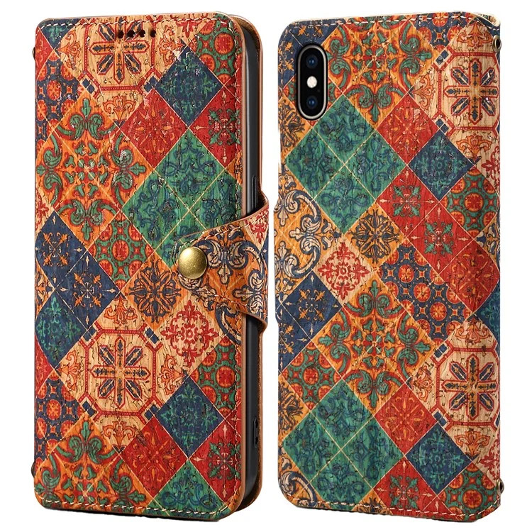 Für iPhone XS Max Case Blumendruckschutzgehäuse - Winter / Blau
