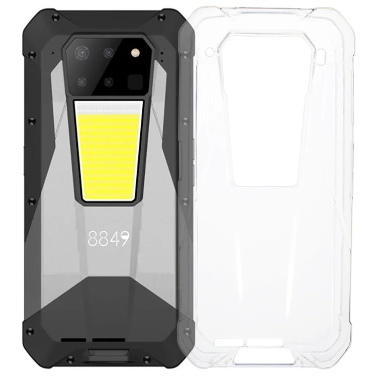 Para Unihertz 8849 Tank 3 Funda de Teléfono Antiarañazos Transparente de TPU Cubierta Ajustada Protector de Teléfono