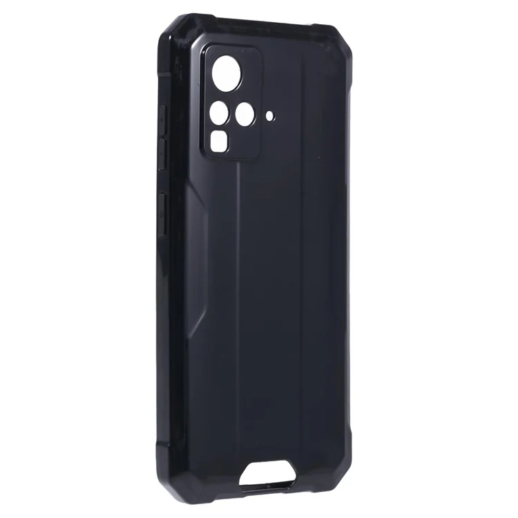 Für Blackview BV4800 Hülle Flexibles TPU Fallschutz Handyhülle - Schwarz