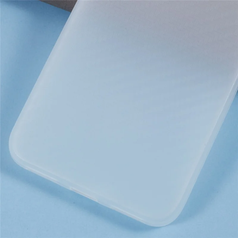 For Cubot P80 TPU Case Carbon Fiber Texture Anti-Scratch Mobile Phone Cover - Transparent