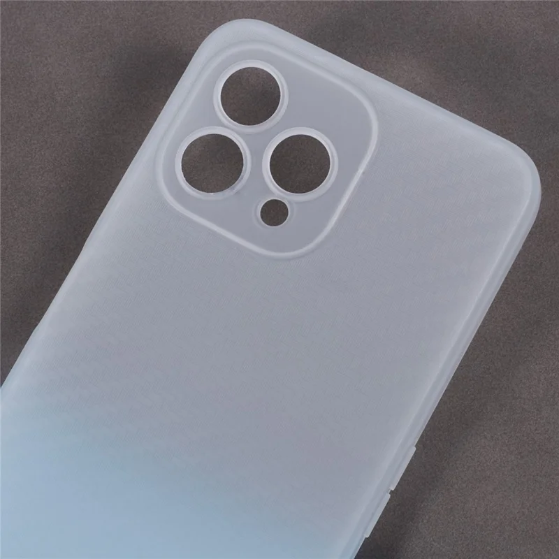 For Cubot P80 TPU Case Carbon Fiber Texture Anti-Scratch Mobile Phone Cover - Transparent