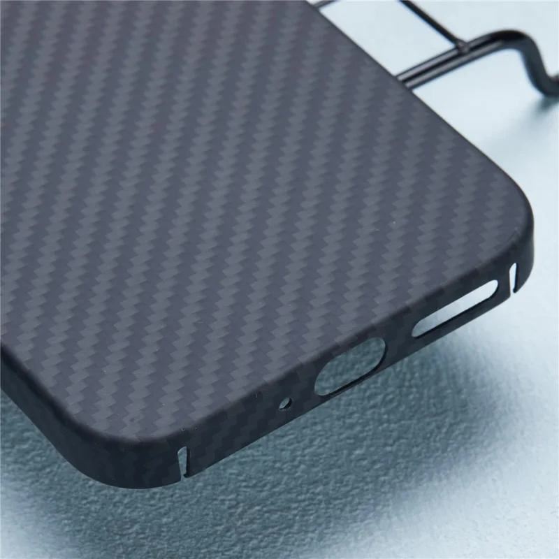 For Google Pixel 9 Pro Case 1500D Coarse Texture Aramid Fiber Precise Lens Cutout Phone Shell - Black