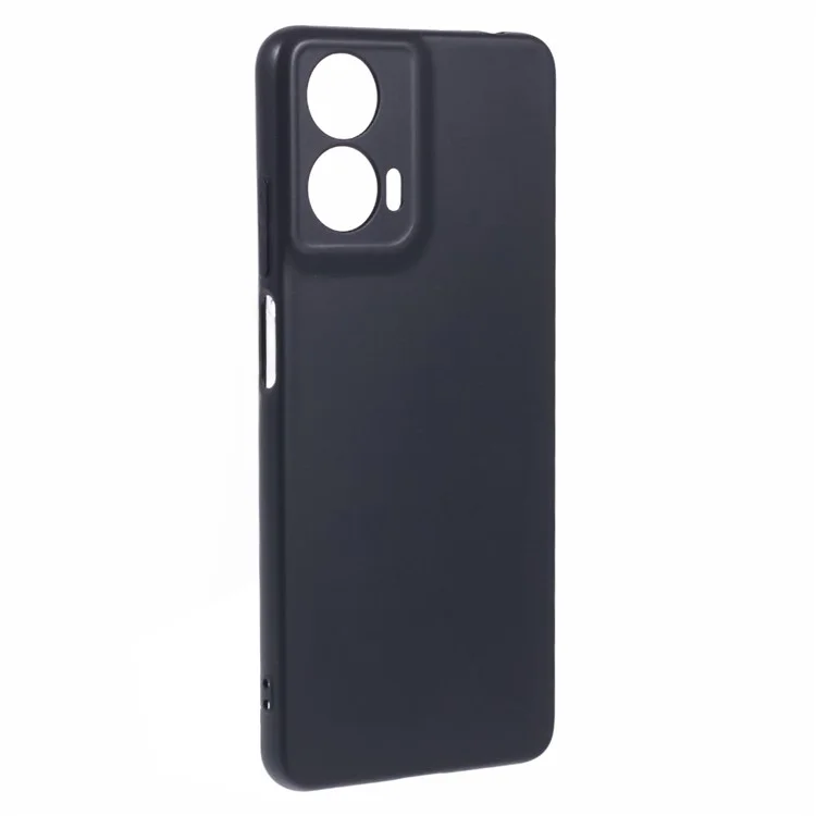 Für Motorola Moto E14 4G / G04 4G / G04s 4G / G24 4G Handyhülle Schwarze Schutzhülle TPU Handycover mit glänzendem Design