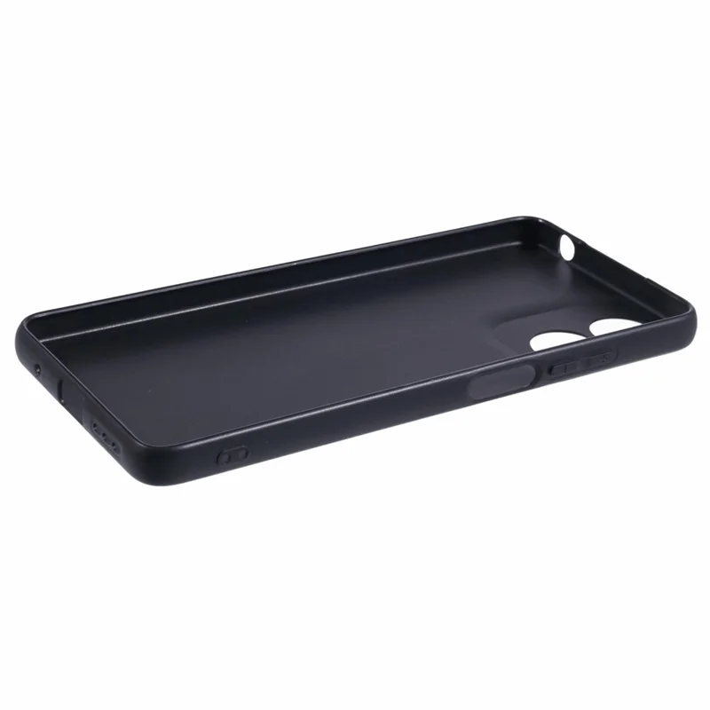 Black Phone Case for Motorola Moto E14 4G / G04 4G / G04s 4G / G24 4G Glossy Flexible TPU Phone Cover Shell