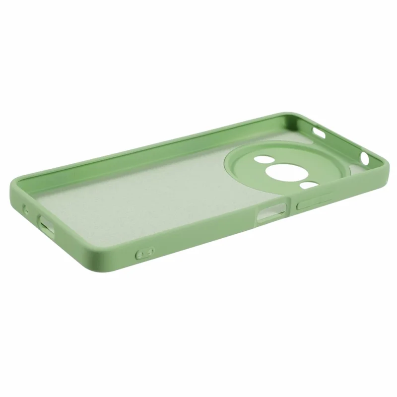 For Xiaomi Redmi A3 4G / Poco C61 4G Case Fiber Lining Rubberized TPU Cover (Precise Lens Cutout) - Matcha Green