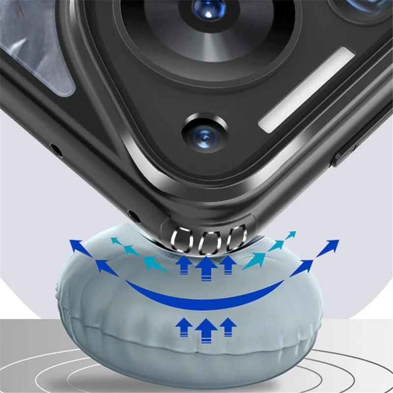 For Huawei Pura 70 Ultra Drop Protection Phone Case TPU+PC Hybrid Cover - Transparent