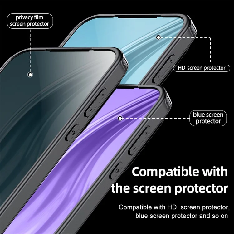 Pour Huawei Pura 70 Anti-Scratch Cell Phone Case Hybrid TPU + PC Slim-Fit Phone Cover - Transparent