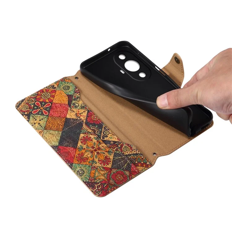 For Huawei nova 11 Pro / nova 11 Ultra Case Floral Printing Anti-Drop Wallet Leather Phone Cover with Stand - Winter / Blue