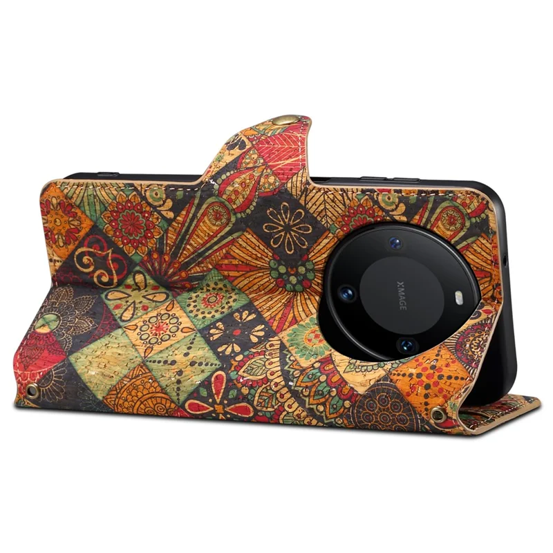 For Huawei Mate 60 Case Floral Printing Leather Phone Case with Wallet - Autumn / Yellow