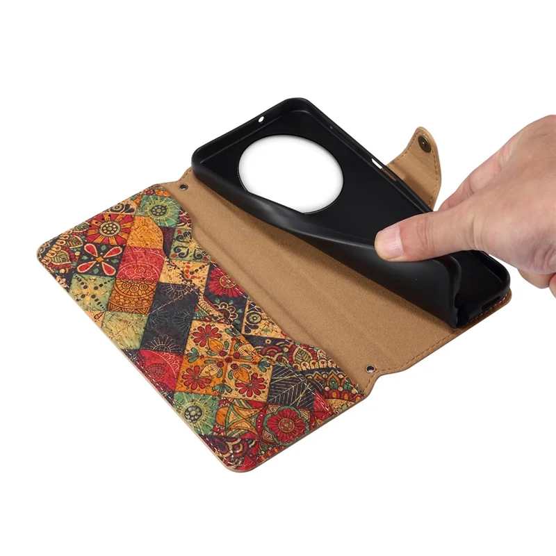 For Huawei Mate 60 Case Floral Printing Leather Phone Case with Wallet - Autumn / Yellow