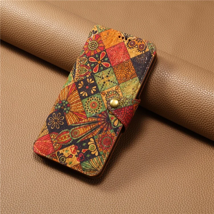 For Google Pixel 6 Leather Case Floral Printing Wallet Phone Cover with Stand - Autumn / Yellow