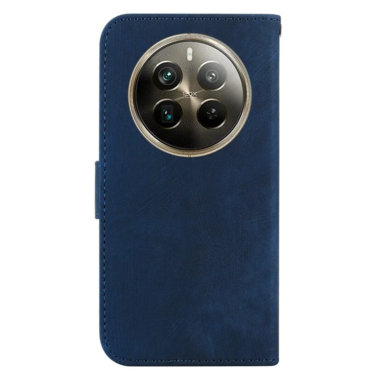 Per Realme 12 Pro 5G / 12 Pro+ 5G Custodia Portafoglio per Telefono Cute Tiger Imprinted Leather Phone Cover - Dark Blue