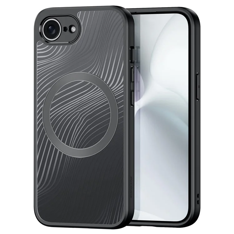 DUX DUCIS Aimo Series for iPhone 16e Case Compatible with MagSafe PC + TPU Phone Cover (REACH, Black)