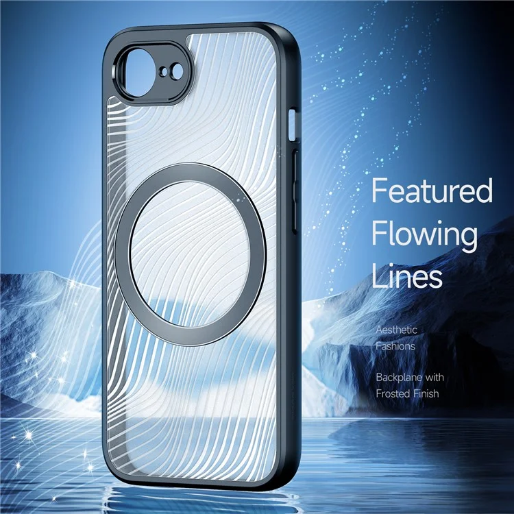 DUX DUCIS Aimo Series for iPhone 16e Case Compatible with MagSafe PC + TPU Phone Cover (REACH, Black)