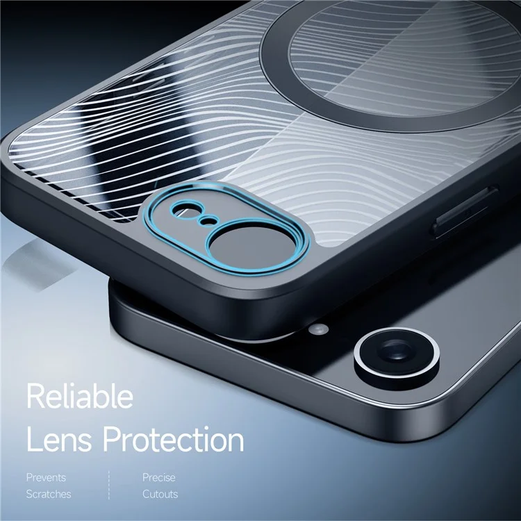 DUX DUCIS Aimo Series for iPhone 16e Case Compatible with MagSafe PC + TPU Phone Cover (REACH, Black)