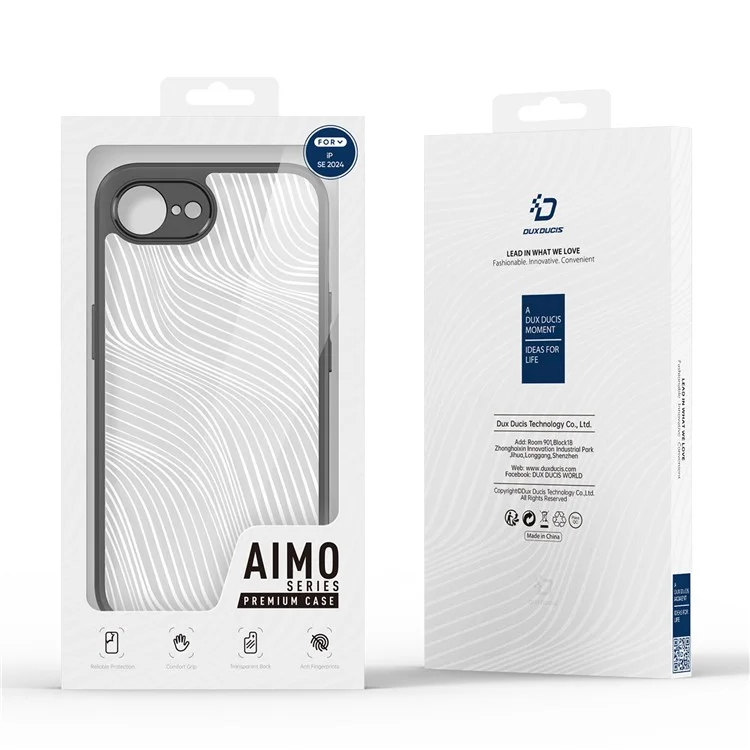 DUX DUCIS Aimo Series For iPhone 16e Case Drop Proof Protective Phone Cover (REACH Certification) - Black